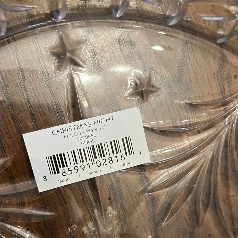 Celebrations Mikasa Christmas‎ Night Footed Cake Stand